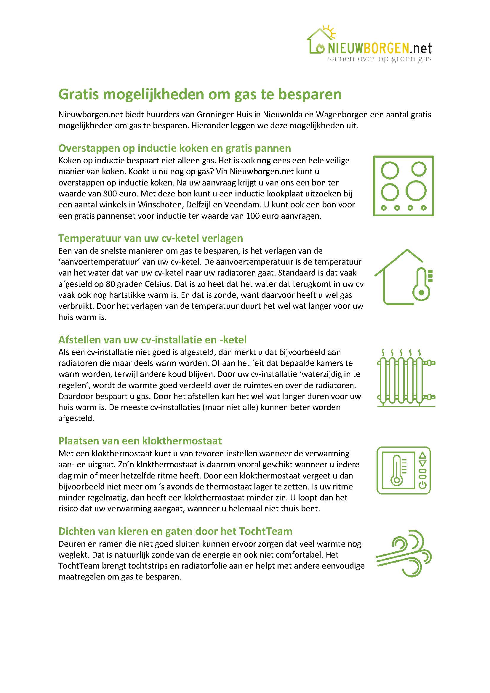 Leaflet mogelijkheden huurders